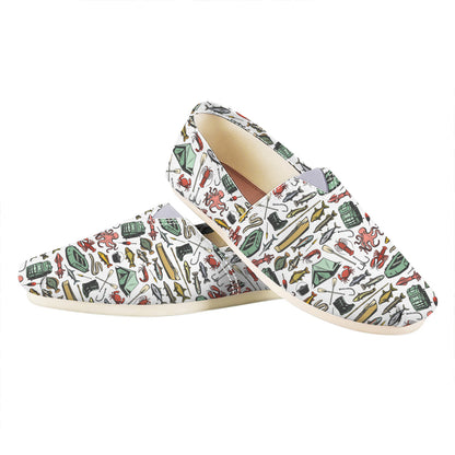 Fishing Equipment Pattern Print Casual Shoes