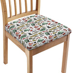 Fishing Equipment Pattern Print Chair Cushion Cover