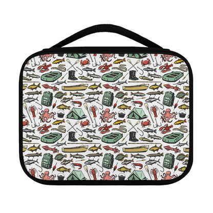 Fishing Equipment Pattern Print Classic Bible Case