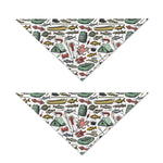 Fishing Equipment Pattern Print Dog Bandana