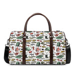 Fishing Equipment Pattern Print Duffle Bag