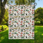 Fishing Equipment Pattern Print Garden Flag