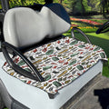 Fishing Equipment Pattern Print Golf Cart Seat Cover