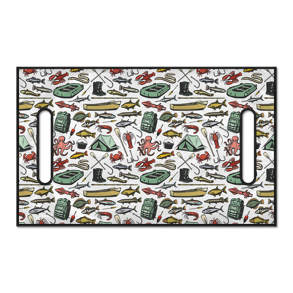 Fishing Equipment Pattern Print Golf Cart Seat Cover