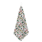 Fishing Equipment Pattern Print Hand Towel