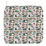 Fishing Equipment Pattern Print Hand Towel