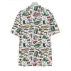 Fishing Equipment Pattern Print Hawaiian Shirt