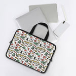 Fishing Equipment Pattern Print Laptop Sleeve With Handle