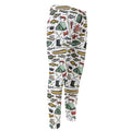 Fishing Equipment Pattern Print Men's Compression Pants