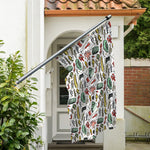 Fishing Equipment Pattern Print Polyester Flag