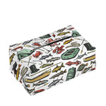 Fishing Equipment Pattern Print Rectangle Tissue Box Cover