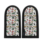 Fishing Equipment Pattern Print Skillet Handle Cover