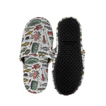 Fishing Equipment Pattern Print Slippers
