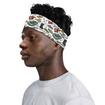 Fishing Equipment Pattern Print Sports Headband