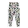 Fishing Equipment Pattern Print Sweatpants