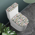 Fishing Equipment Pattern Print Toilet Lid And Tank Cover Set