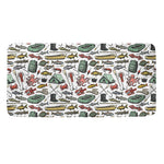 Fishing Equipment Pattern Print Towel