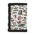 Fishing Equipment Pattern Print Trifold Wallet