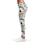 Fishing Equipment Pattern Print Women's Leggings