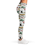Fishing Equipment Pattern Print Women's Leggings