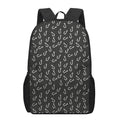 Fishing Hooks Pattern Print 17 Inch Backpack