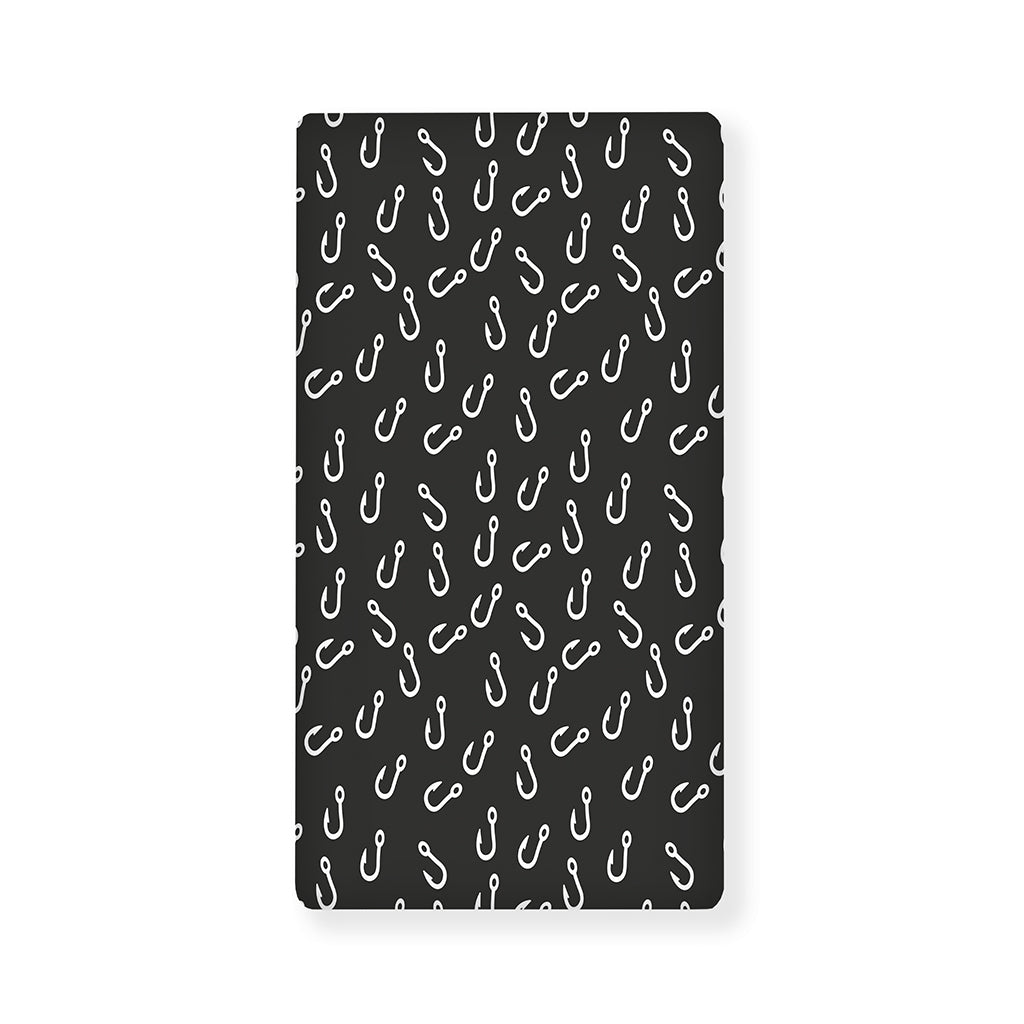 Fishing Hooks Pattern Print Baby Crib Sheet