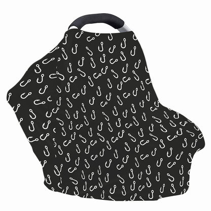 Fishing Hooks Pattern Print Baby Seat Cover