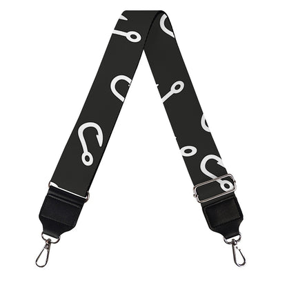 Fishing Hooks Pattern Print Bag Strap