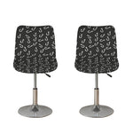 Fishing Hooks Pattern Print Bar Stool Covers