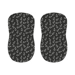 Fishing Hooks Pattern Print Bar Stool Covers