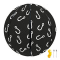 Fishing Hooks Pattern Print Basketball