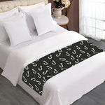 Fishing Hooks Pattern Print Bed Runner