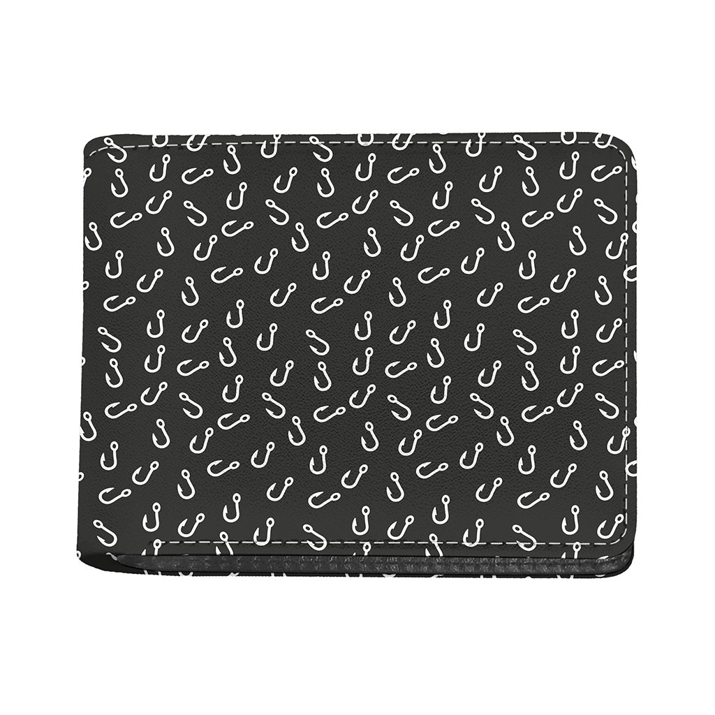 Fishing Hooks Pattern Print Bifold Wallet