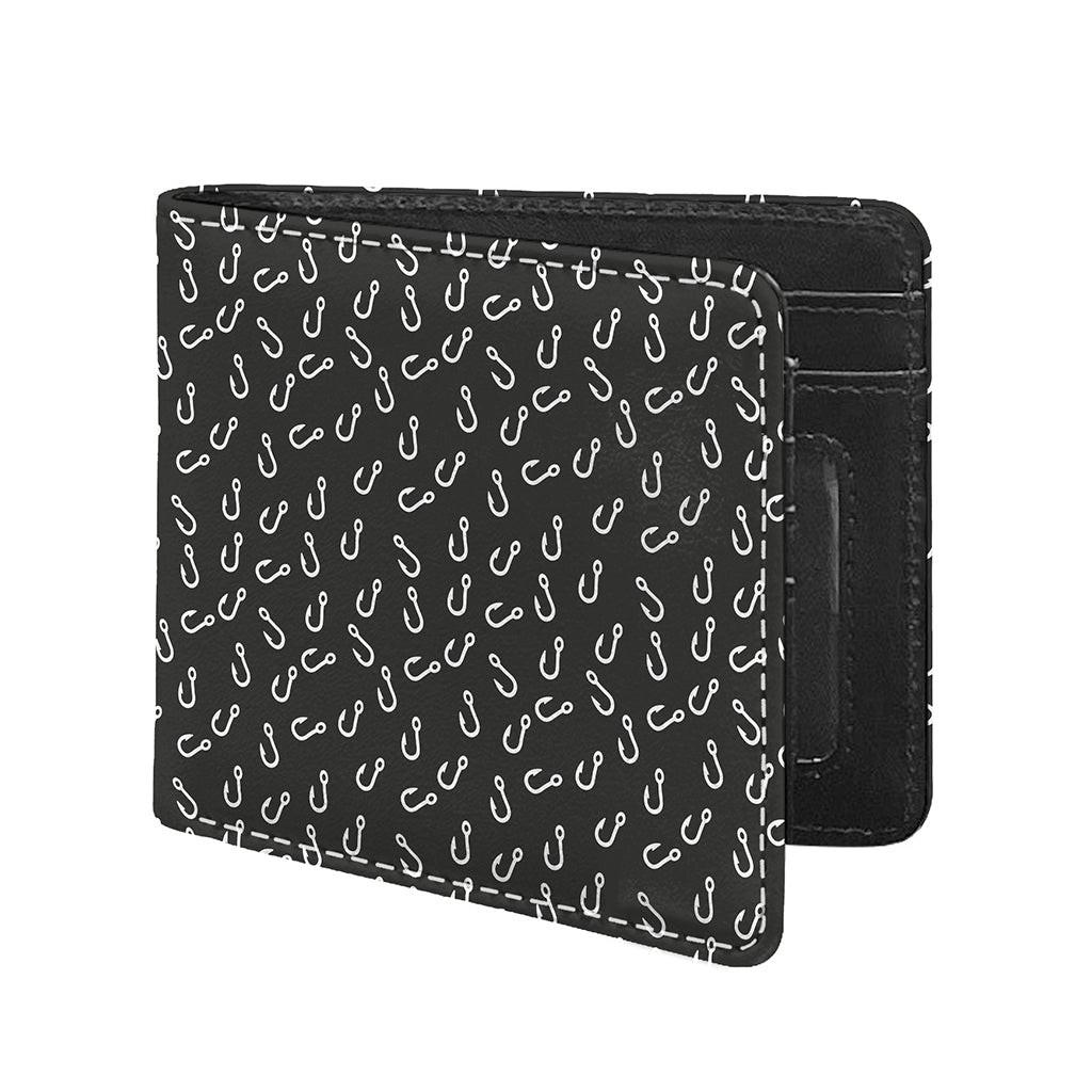 Fishing Hooks Pattern Print Bifold Wallet