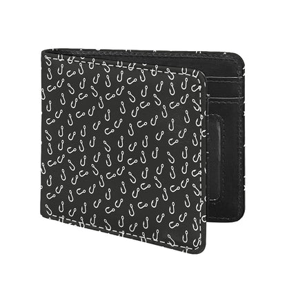 Fishing Hooks Pattern Print Bifold Wallet