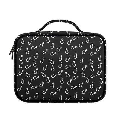 Fishing Hooks Pattern Print Briefcase Bible Bag