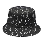 Fishing Hooks Pattern Print Bucket Hat