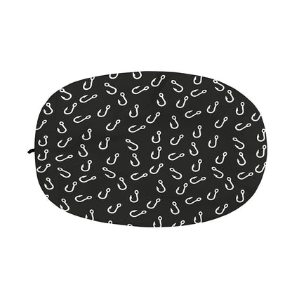 Fishing Hooks Pattern Print Car Side Mirror Covers