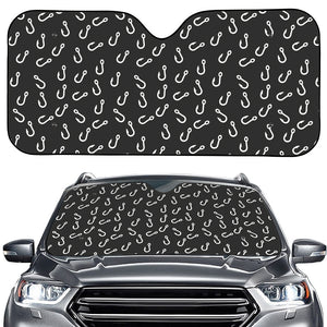 Fishing Hooks Pattern Print Car Windshield Sun Shade