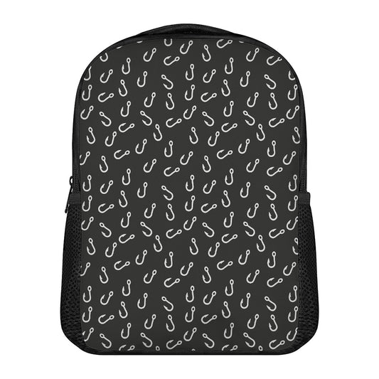 Fishing Hooks Pattern Print Casual Backpack
