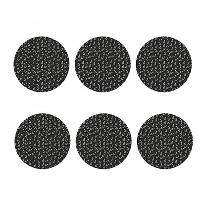 Fishing Hooks Pattern Print Coaster Set