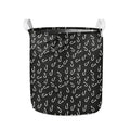 Fishing Hooks Pattern Print Collapsible Laundry Basket