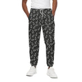 Fishing Hooks Pattern Print Cotton Sweatpants