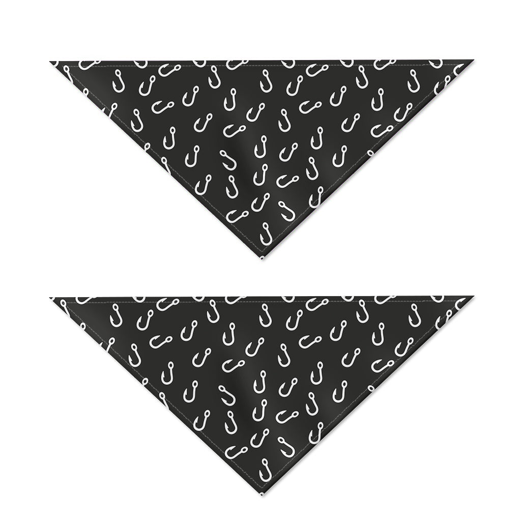 Fishing Hooks Pattern Print Dog Bandana