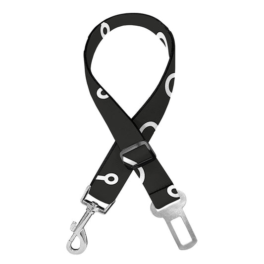 Fishing Hooks Pattern Print Dog Seat Belt