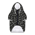 Fishing Hooks Pattern Print Dog Zip Up Hoodie