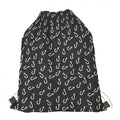 Fishing Hooks Pattern Print Drawstring Bag