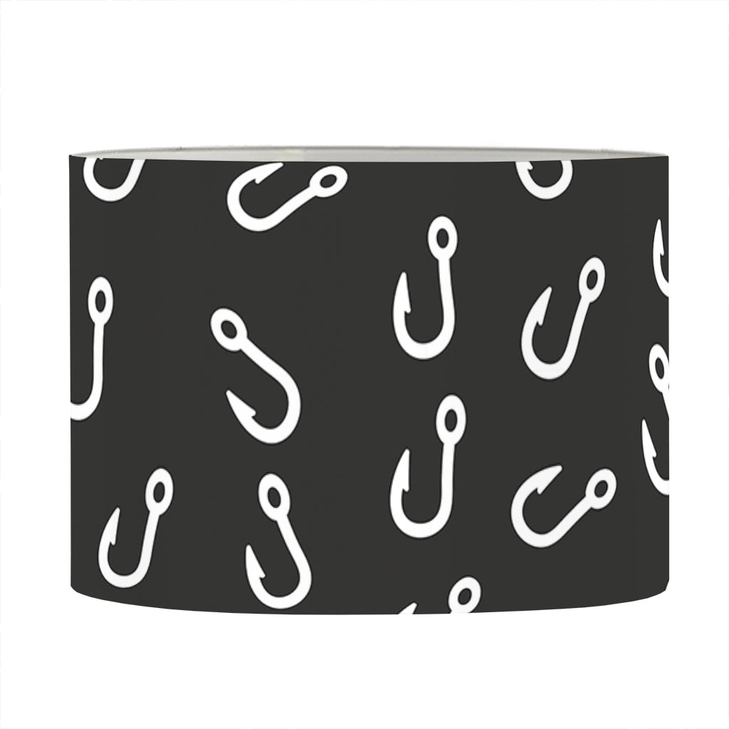 Fishing Hooks Pattern Print Drum Lamp Shade