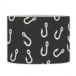 Fishing Hooks Pattern Print Drum Lamp Shade