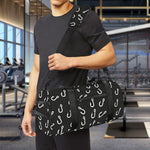 Fishing Hooks Pattern Print Gym Bag